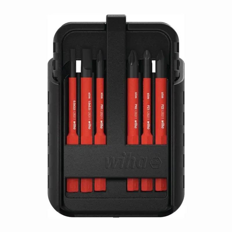 Wiha Wechselklingensatz slimBit electric 12tlg. Schlitz / PH / (+/- PZD) Torx - 43162 Preis Gesenkt