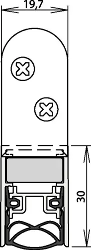 athmer Türdichtung Schall-Ex Ultra WS 1-290 2-s.L.1083mm Alu.silberf.HLT - 1-290-1085 Nur Für Kurze Zeit