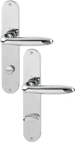 HOPPE Langschildgarnitur Verona M151/302 MS F49-R SK/OL 78mm DIN L/R - 2803755 Schneller Versand