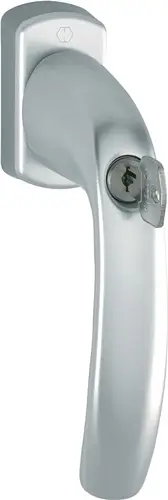 HOPPE Fenstergriff NY 0810S/U10 TBT1 Alu.F9016/verkehrsweiß 32mm abschl - 3286500 Mega-Angebot