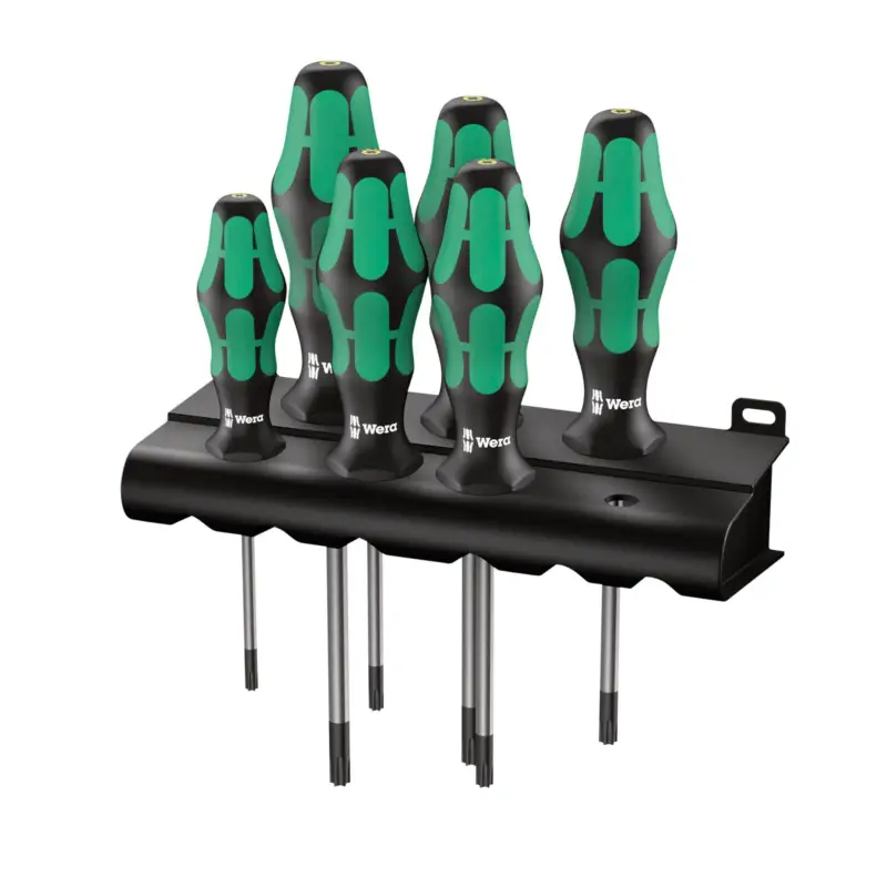 Kracherpreis Wera 6tlg. 367/6 Schraubendrehersatz Kraftform Plus Torx + Rack - 028062
