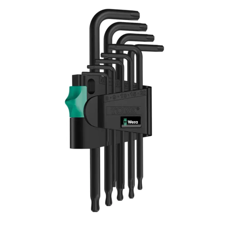 Neu Im Sortiment Wera 9tlg. 967 PKL/9 Torx Winkelschlüsselsatz BlackLaser - 024242