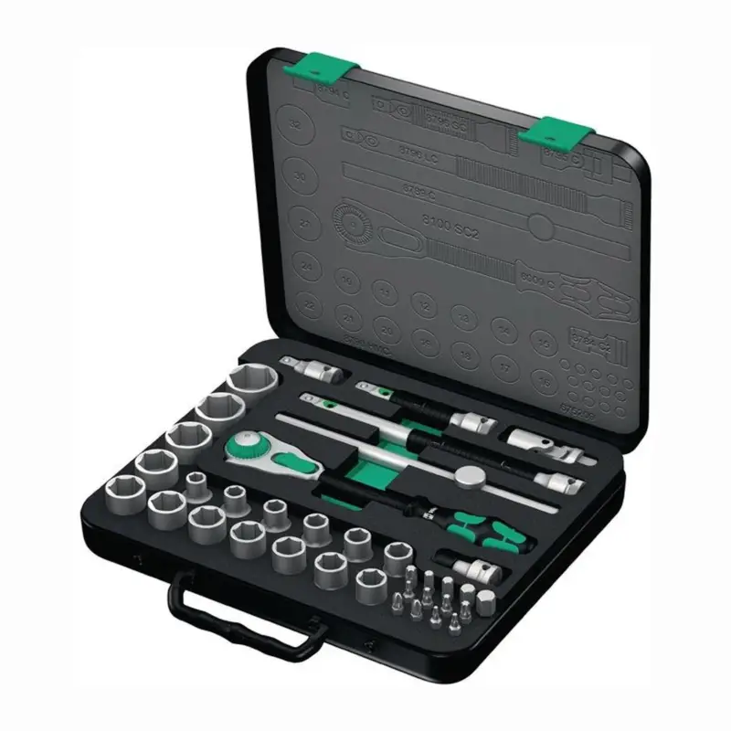 Top-Seller Wera Steckschlüsselsatz Zyklop Speed 37tlg. 1/2″ SW 10-32 mm Anzahl Zähne 72 6-kant - 5003645001