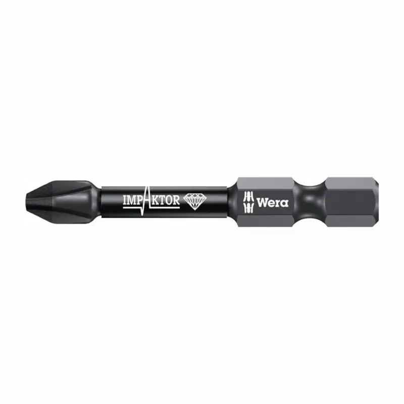 Wera 5x Bit 851/4 IMP DC PH2 Länge 50 mm 1/4" E6,3 Impaktor DC - 5057656001 Preisreduziert