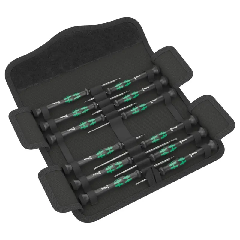 Wera Kraftform Micro 12 Universal 1 Elektroniker-Schraubendrehersatz - 073675 Zertifiziert