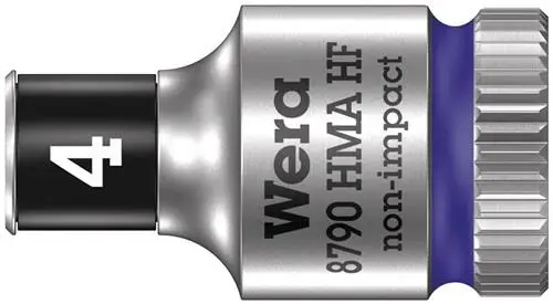 Wera Steckschlüsseleinsatz 8790 HMA HF 1/4" 6-kant SW 4 mm Länge 23 mm - 5003717001 Must-Have