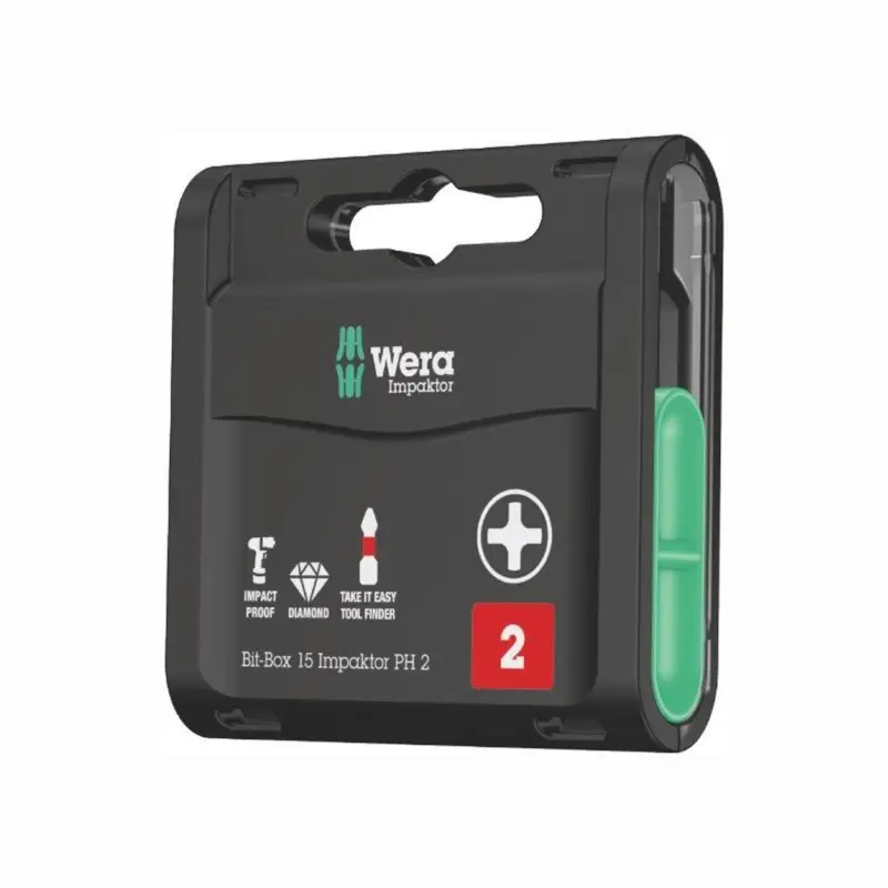 Wochenendangebot Wera Bitgroßpackung (15 Stk.) IMPAKTOR Diamond 1/4″ T 20 Länge 25 mm - 5057772001