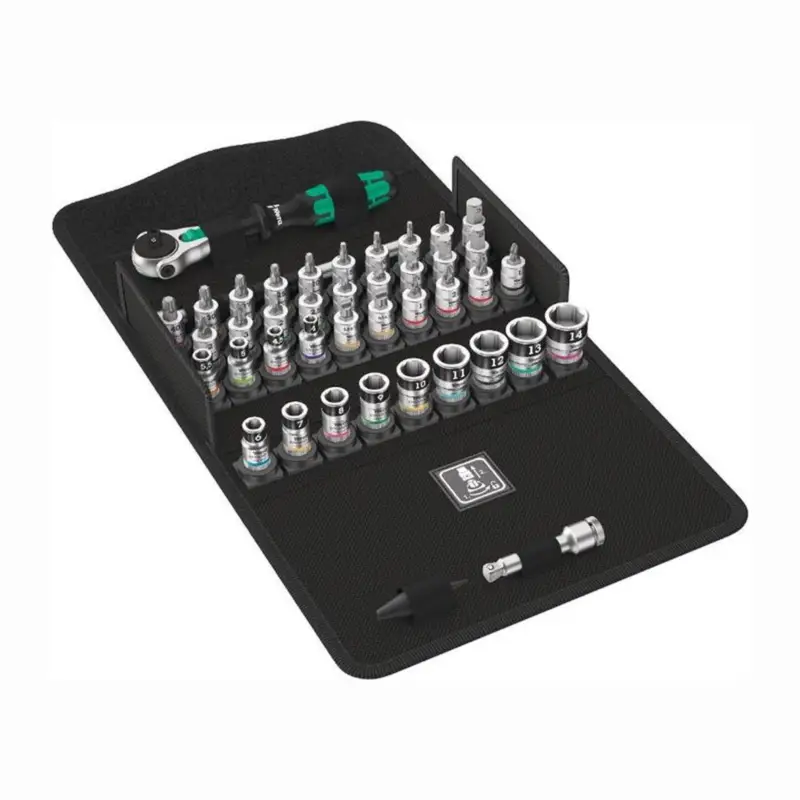 Wera Steckschlüsselsatz 8100 SA All-in 42tlg. 1/4″ SW 4-14 mm Anzahl Zähne 72 6-kant - 5003755001 Mega-Angebot
