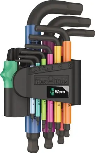 Echt Wera Winkelschraubendrehersatz 950/9 9tlg. Kunststoffhalter - 5133164001