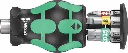 Super-Preis Wera Magazinbithalter K K Stubby Magazin 6tlg. Schlitz / PH / TORX - 5008873001