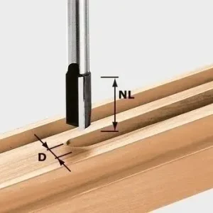 Zertifiziert Festool Nutfräser HW Schaft 8 mm HW S8 D16/30 - 490967