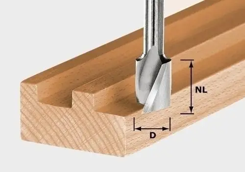 Jetzt Kaufen Festool Spiralnutfräser HW Schaft 8 mm HW Spi S8 D8/25 - 490979