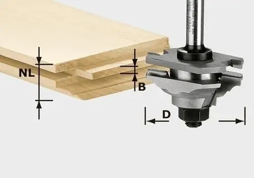 Festool Profil-Federfräser HW Schaft 8 mm HW S8 D46 x D12-FD - 490643 Neue Kollektion