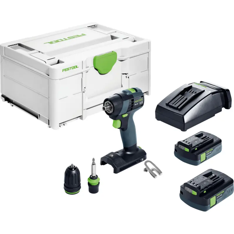 Preisreduziert Festool Akku-Bohrschrauber TXS 18 C 3,0-Plus / 2x 3,0 Akku + Ladegerät im Systainer - 576895