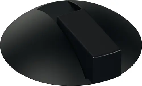 Zertifiziert HEWI Bodentürpuffer 625B 90 D.85mm H.22,5mm Ku.90 tiefschwarz ma Dübelmontage - 625B 90