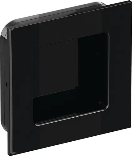 Top-Angebot HEWI Schiebetürmuschel 544.60 PA90 tiefschwarz glänzend quad.f.HLT L.60mm B.60mm - 544.60 90