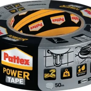 Schneller Versand PATTEX Gewebeband Power-Tape silber-grau 50 m x 50 mm Rolle - PT5SW
