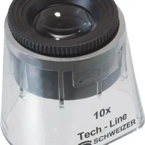 Ausverkauf SCHWEIZER Standlupe Tech-Line Vergr. 10x Vario Linsen-D.22,8mm - 9510