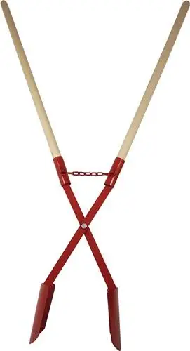 Sale Erdlochausheber 200 x 150 / 110 mm mit 2 Eschenstielen - 55054