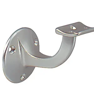DENI Handlaufträger Alu.silberf.elox.D.Wandplatte 53mm gewölbte Auflage - 5232 0000 01 Knallerangebot
