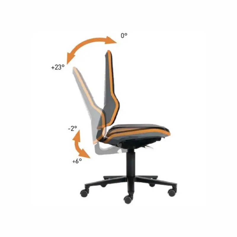 interstuhl Arbeitsdrehstuhl Neon Rollen - 9573-9999-3277 Super-Preis
