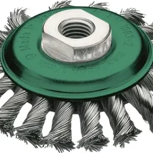 Lessmann Zopfkegelbürste Ø115 mm VA 12 mm 15.000 min-¹ - 472857 Markenprodukt