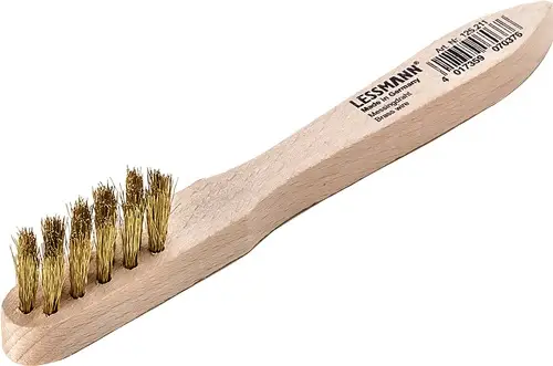 Nur Heute Lessmann Zündkerzenbürste L.150mm 0,15mm Messingdraht gewellt 3-reihig Btl - 125211