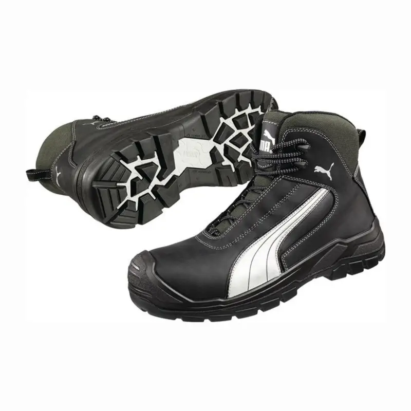 PUMA Sicherheitsstiefel Cascades Mid Größe 45 schwarz / weiß - 63.021.0-45 Preis Gesenkt