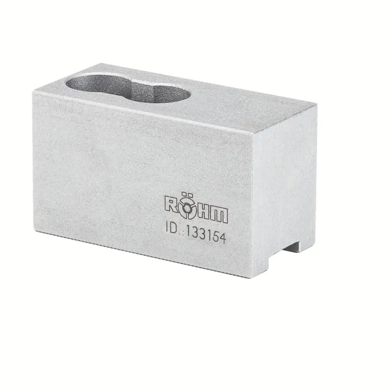 Zertifiziert Röhm Aufsatzbacken Größe 400-800, 3-Backen-Satz, härtbar Spitzverzahnung 90° - 133156