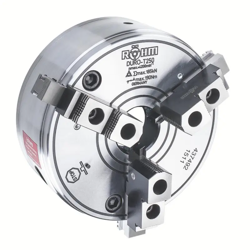 Röhm DURO-T 200, KK 8, ISO 702-2, Camlock, Grund- und Aufsatzbacken - 437656 Echt