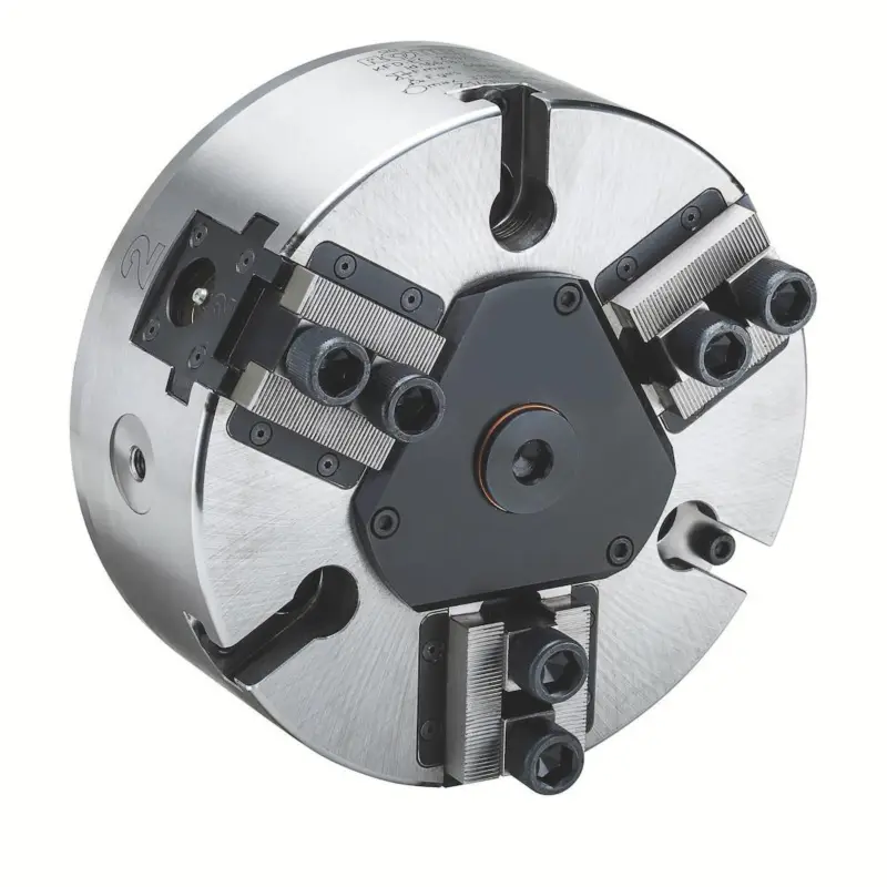 Röhm Kraftspannfutter KFD-EC 200, 3-Backen, geführter Kolben, Zylindrische Zentrieraufnahme - 166183 Direkt Vom Hersteller