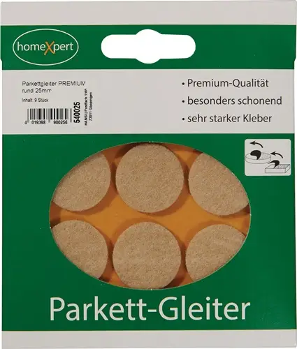 Beliebt Parkettgleiter Premium 25mm Filz natur rd.selbstkl. - 540025