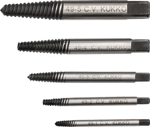Kukko Schraubenausdrehersatz 5tlg. für Schrauben M3-M18 - 49-A Sofort Bestellen