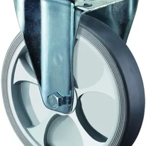 Neuheit BS Rollen Bockrolle D.250mm Trgf.300kg thermopl.Ku.Platte L135xB110mm - L410.B44.250