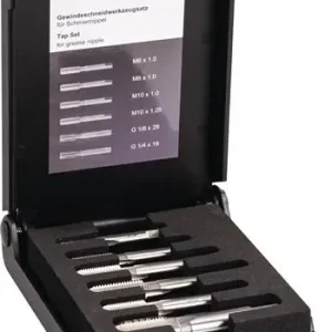 VÖLKEL Gewindeschneidzeugsatz M6-M10/G1/4-G1/8 Zoll HSS-G 6tlg. - 47008 Sonderaktion