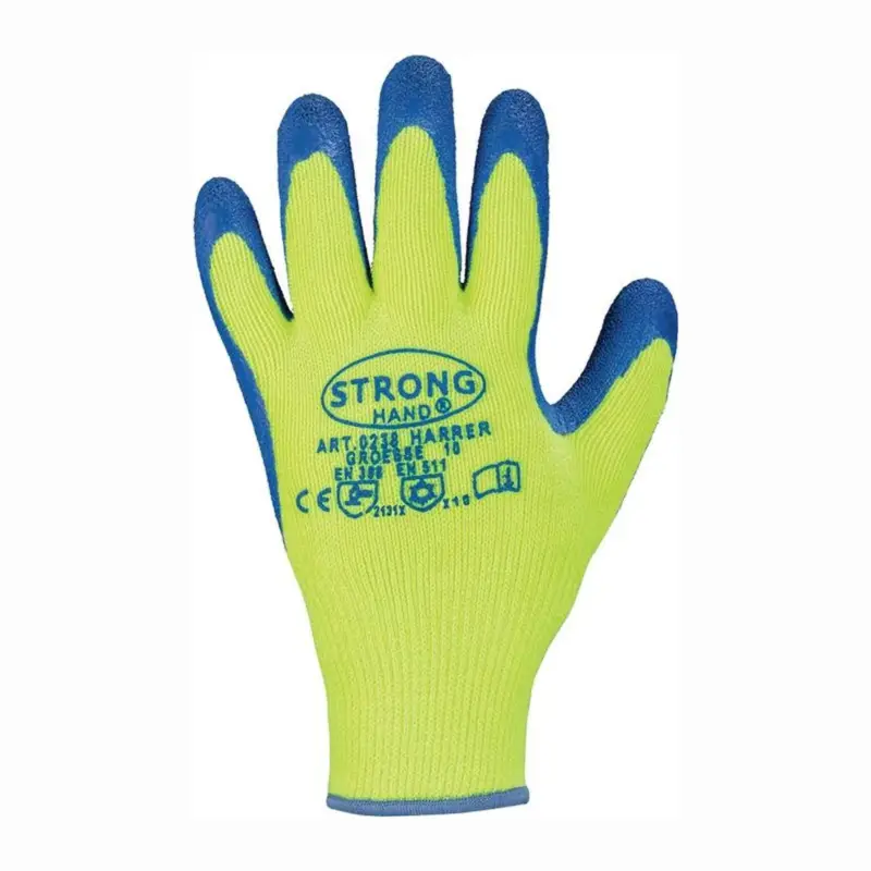 STRONGHAND Handschuhe Harrer gelb / blau EN 388 EN 511 PSA II Gr. 9 - 0238-09H Kracherpreis