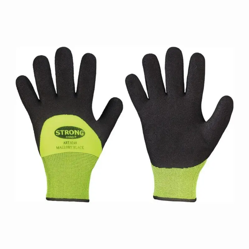 Sonderaktion STRONGHAND Kälteschutzhandschuhe Mallory / Black schwarz / gelb EN 388 EN 511 PSA II Gr. 9 - 0249-09H