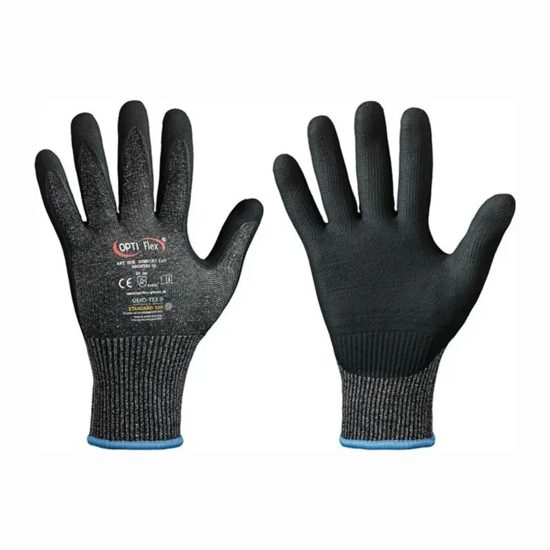 Preisreduziert OPTIFLEX Schnittschutzhandschuh Comfort Cut schwarz meliert / schwarz Gr. 8 - 0838-08H