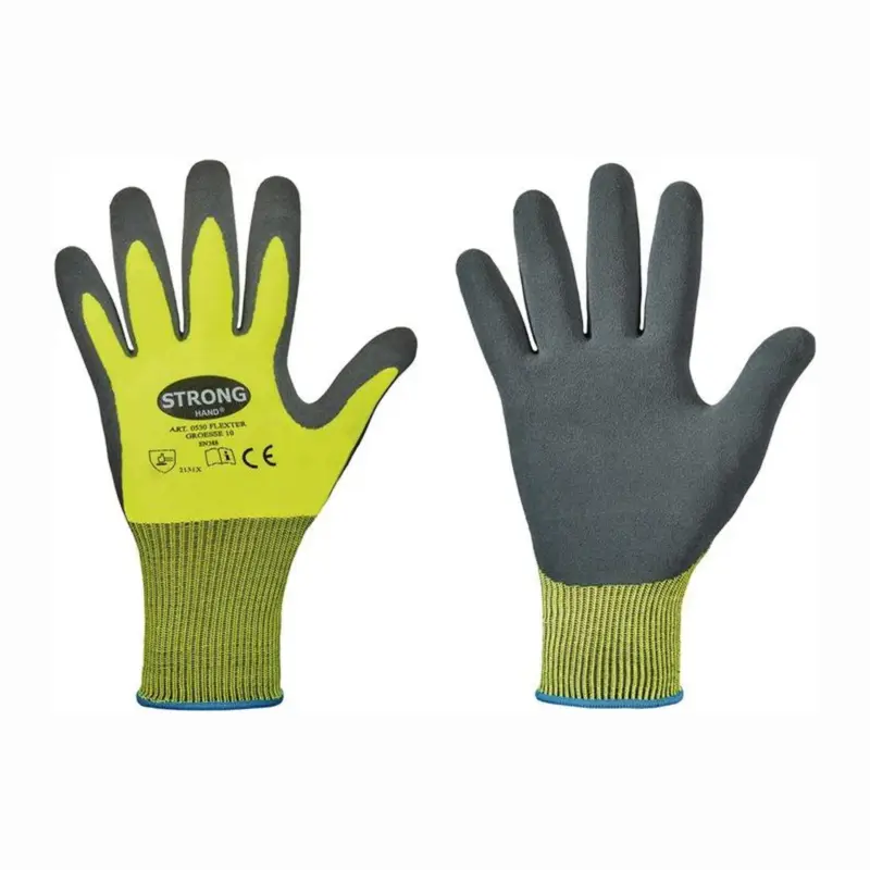 STRONGHAND Handschuhe Flexter neongelb / grau EN 388 PSA II Gr. 7 - 0530-07H Angebot