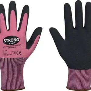 STRONGHAND Handschuhe LADY FLEXTER pink / schwarz EN 420 EN 388 PSA II Gr. 8 - 0529-08H Letzte Chance