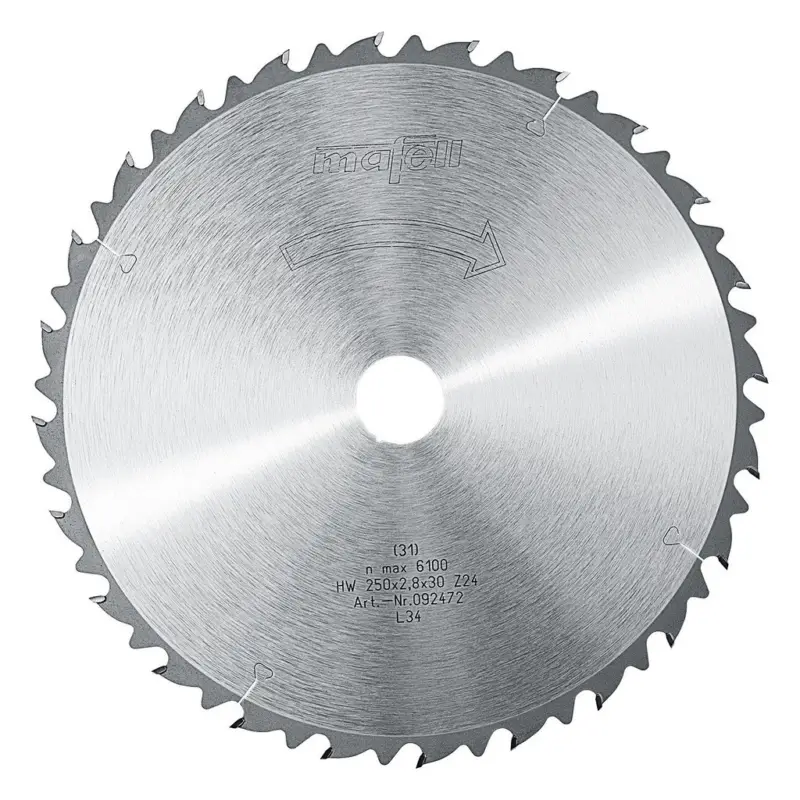 Jetzt Kaufen Mafell Sägeblatt HM 250 x 2,8 x 30 mm Z 24 für Erika 85 Ec Nr. 092472