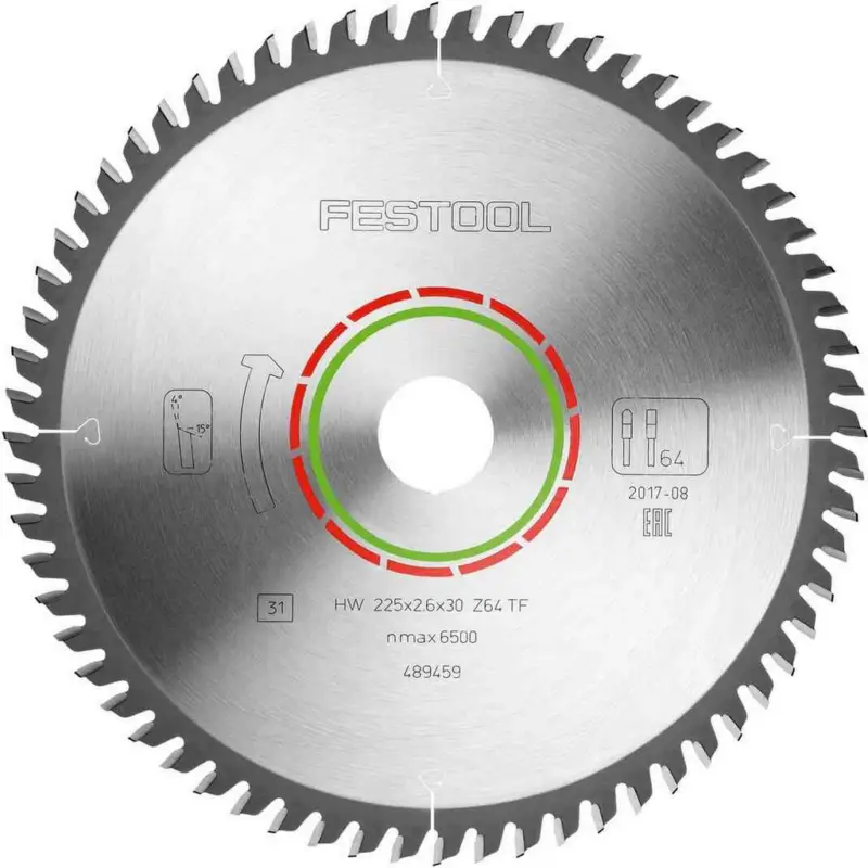 Preis Gesenkt Festool Kreissägeblatt 489459 LAMINATE HPL HW 225x2,6x30 TF64 für CS 70