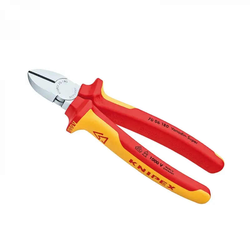 KNIPEX Seitenschneider verchromt 180 mm 7006180 Markenprodukt