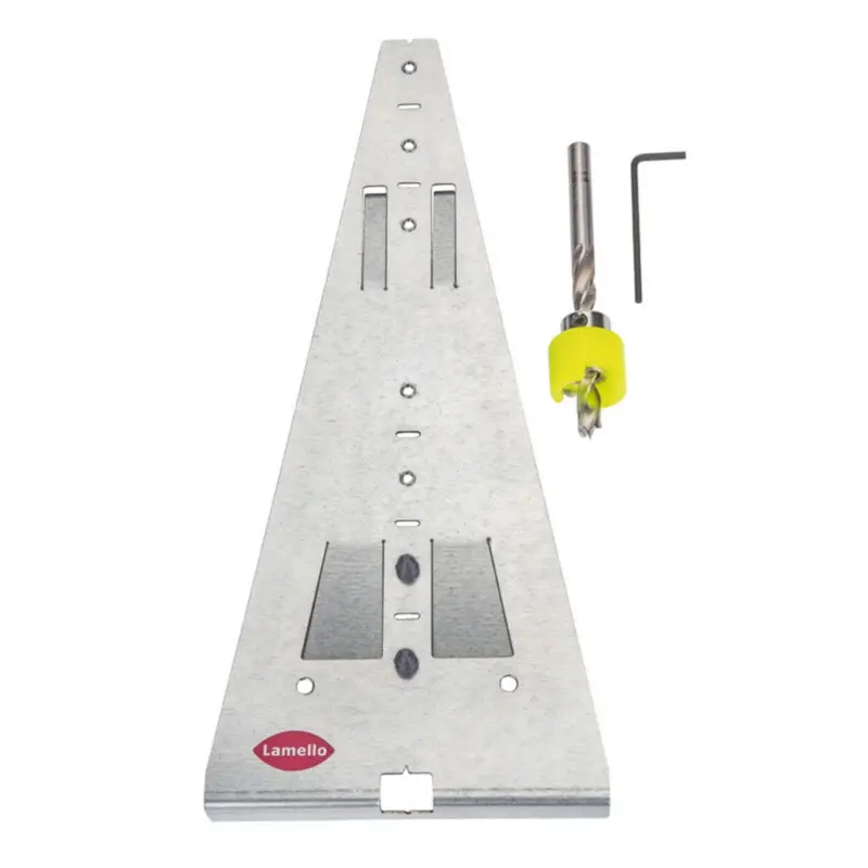 Preis Gesenkt Lamello Divario P-18 Anreisslehre inkl Bohrer und drehbarem Tiefensteller 125510