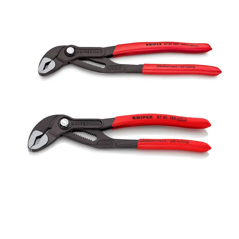 Knipex Cobra Wasserpumpenset 2 teilig 8701180 8701250 Wasserpumpenzangen Billig