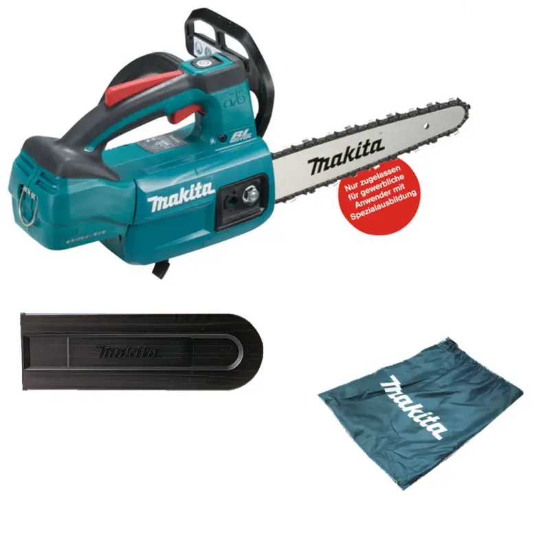 Garantierte Lieferung Makita Akku-Kettensäge Top Handle DUC254CZ 18V 25cm Carving Schnittlänge Zubehör