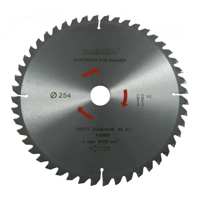 Metabo Kreissägeblatt Sägeblatt 254X30 Z48 WZ 5°Neg. für Bosch GCM GTS Abverkauf