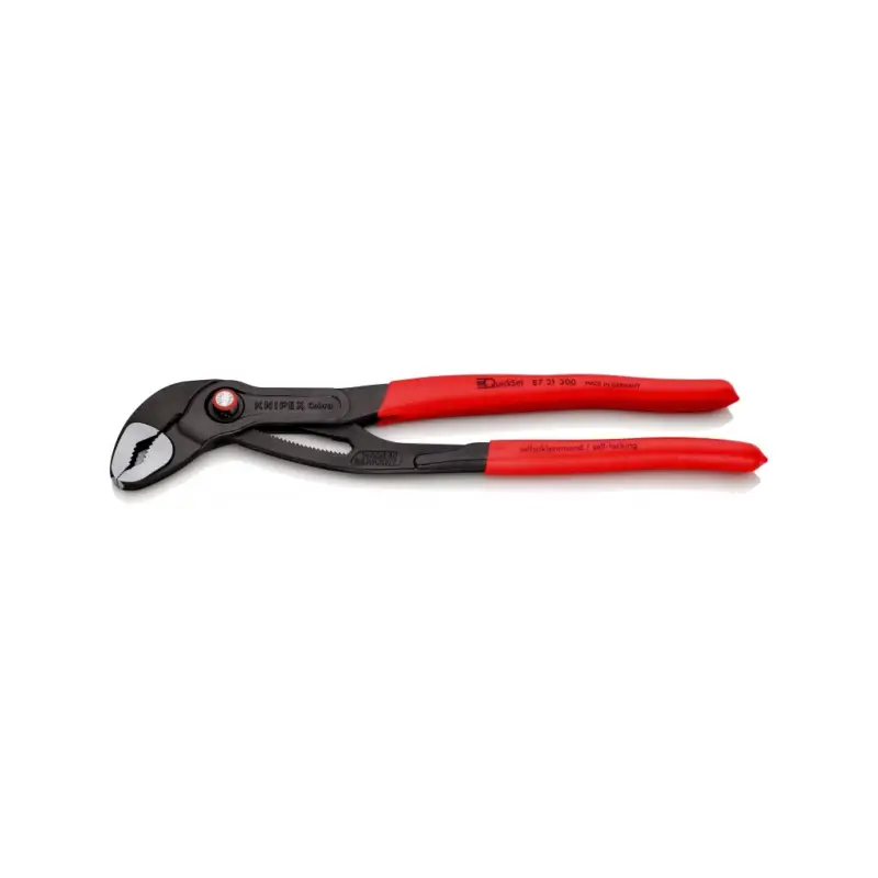 Knipex Cobra QuickSet Hightech-Wasserpumpenzange poliert 8721300 Aktuell
