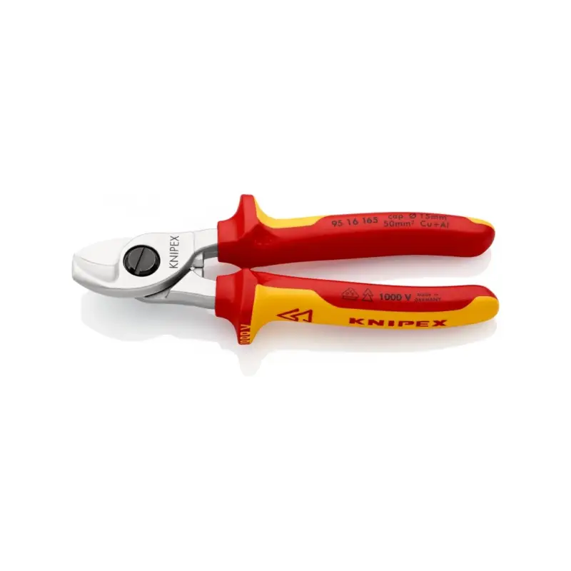 Jetzt Kaufen Knipex Kabelschere isoliert Länge 165 mm verchromt VDE geprüft 9516165