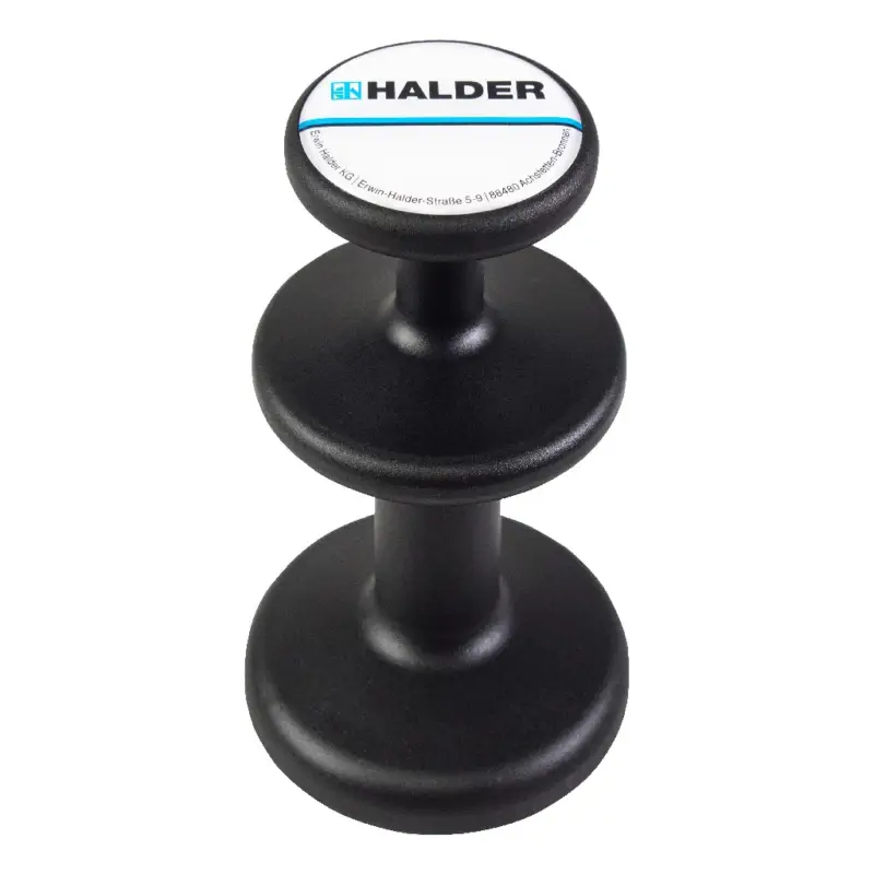 Preiswert Halder Magnethalter schwarz 3688.002 Neodym Magnet Topfmagnet Haltekraft 2 Zonen